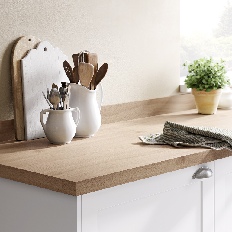 Blat de lucru, maro, 300 x 62 cm x 3.8 mm, pal laminat, nuanta deschisa • GoodHome Kala