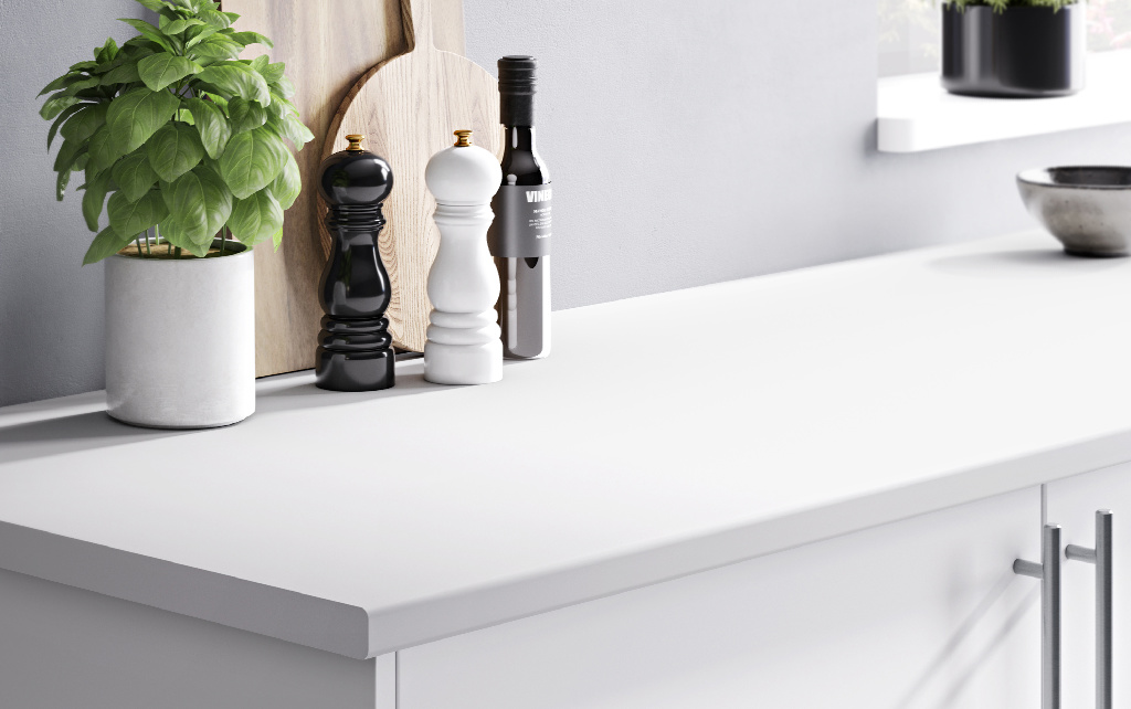 Blat bucatarie GOODHOME, 180 x 62 x 2.8 cm, alb