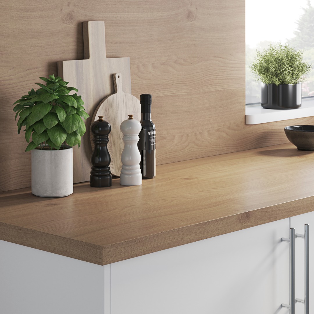 Panou antistropi GOODHOME, PAL, 300 x 60 0.8 cm, stejar