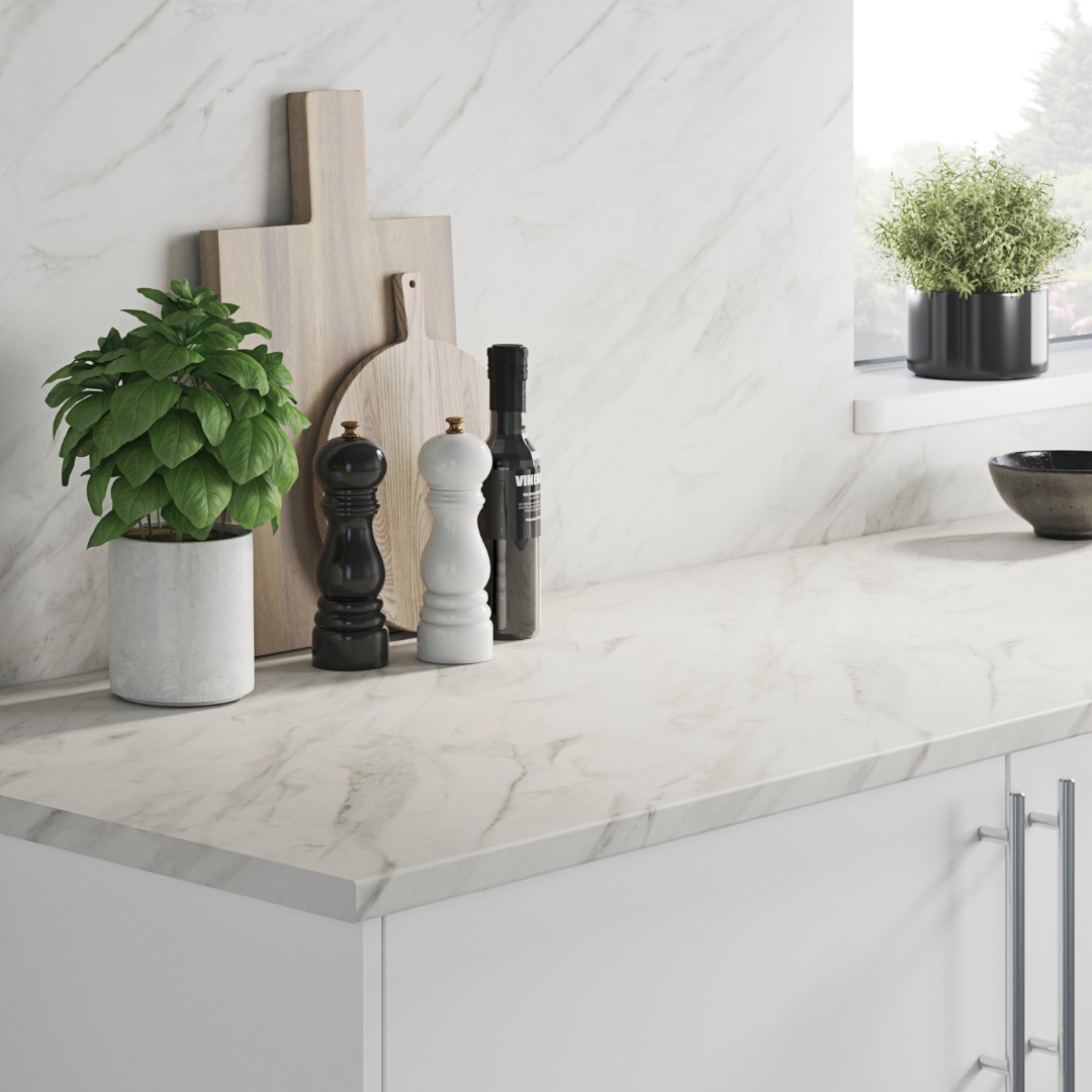 Panou antistropi GOODHOME Algiata, PAL, 300 x 60 x 0.8 cm, alb