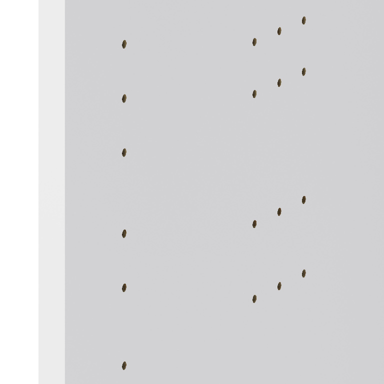 Panouri laterale dulap inalt GoodHome Caraway, 60 x 135.1 cm, alb