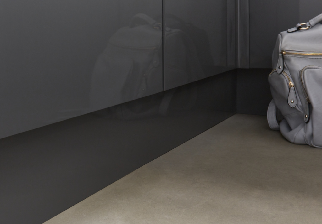 Plinta bucatarie GOODHOME Stevia 240 x 15cm antracit lucios 