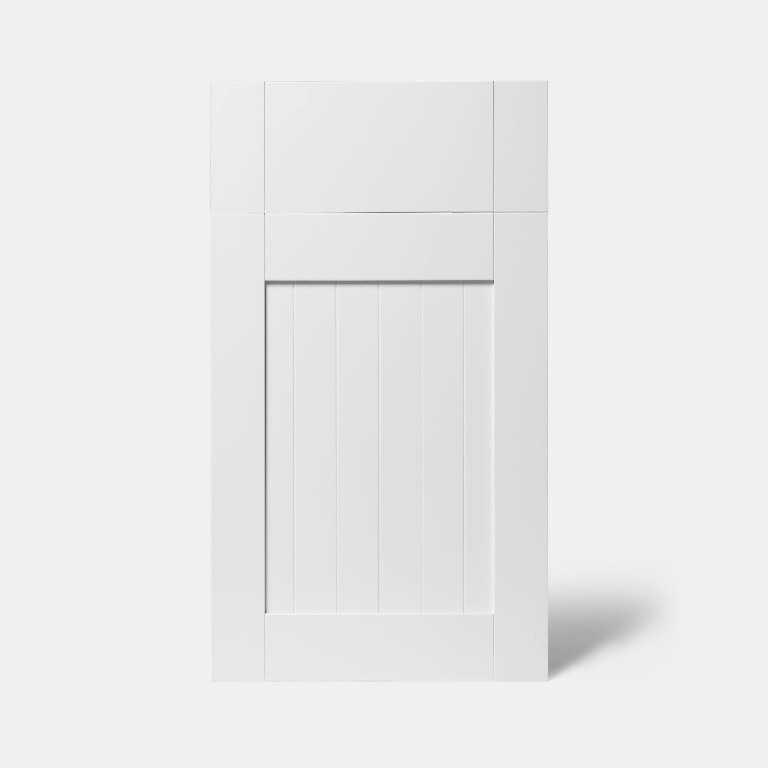 Front usa GOODHOME Alpinia, MDF, 39.7 x 71.5 x 1.8 cm, alb