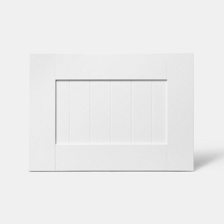 Front usa GOODHOME Alpinia, MDF, 49.7 x 35.6 x 1.8 cm, alb