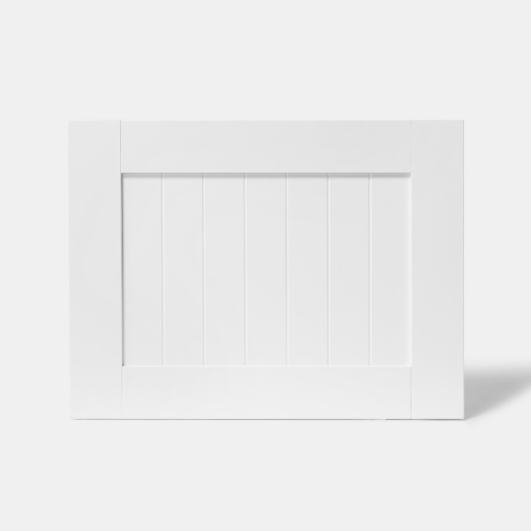 Front usa GOODHOME Alpinia, MDF, 59.7 x 45.3 x 1.8 cm, alb