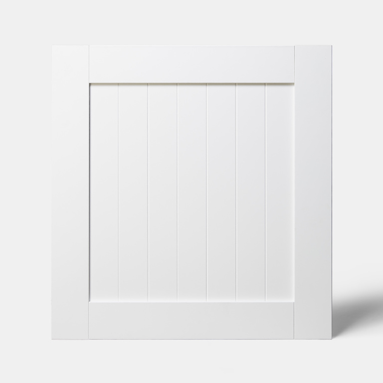 Front usa GOODHOME Alpinia, MDF, 59.7 x 62.6 cm, alb mat