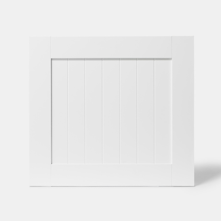 Front usa GOODHOME Alpinia, MDF, 59.7 x 54.3 x 1.8 cm, alb