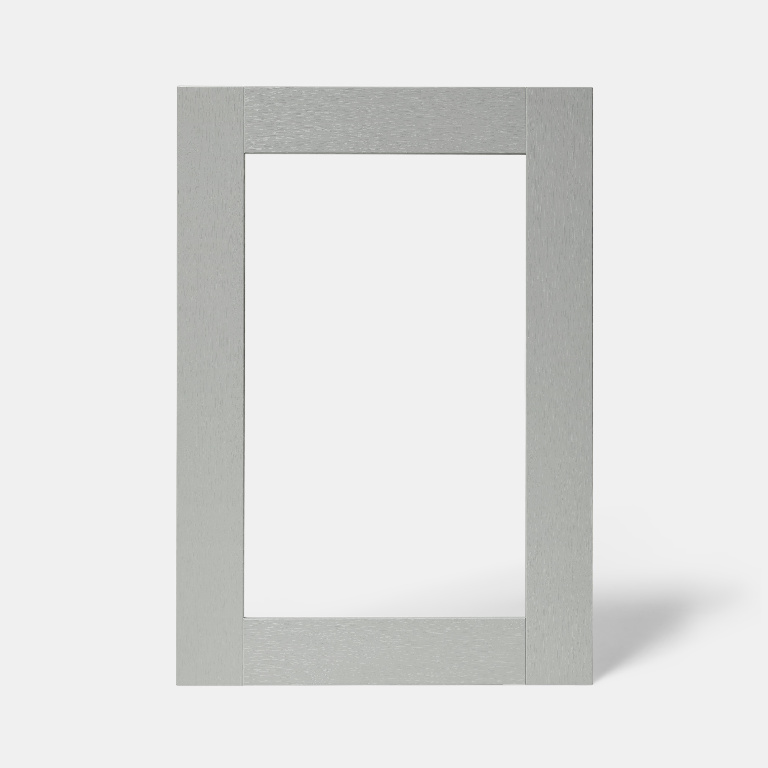Front usa GOODHOME Alpinia, MDF, sticla, 49.7 x 71.5 x 1.8 cm, gri