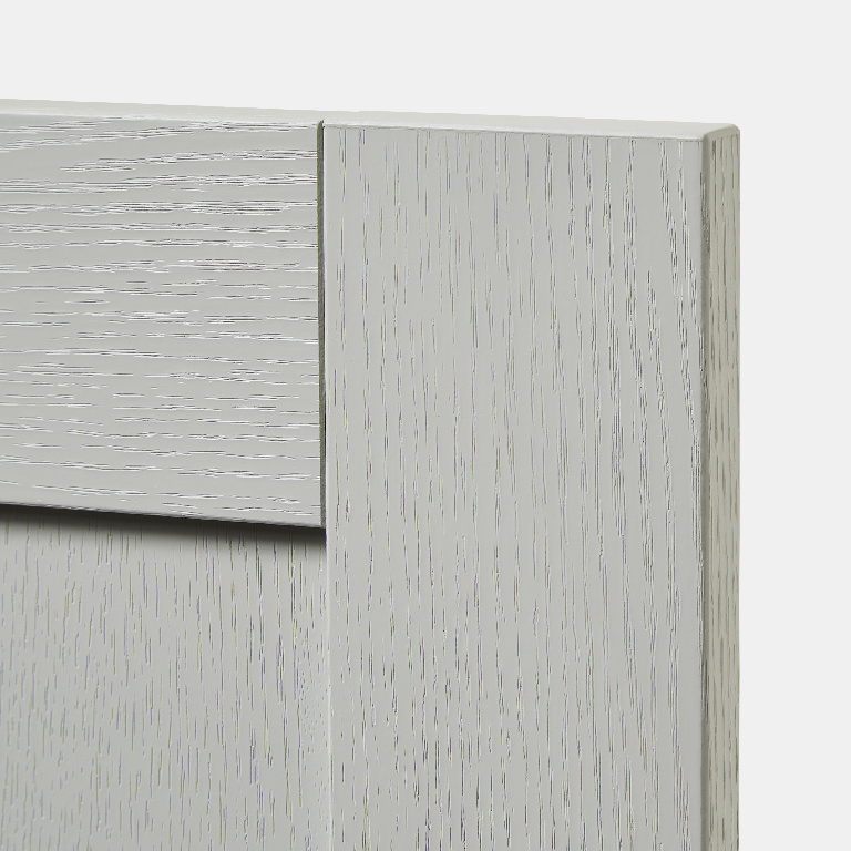 Front usa cu 3 sertare GOODHOME Alpinia, PAL,MDF, 59.7 x 71.5 x 1.8 cm, gri mat