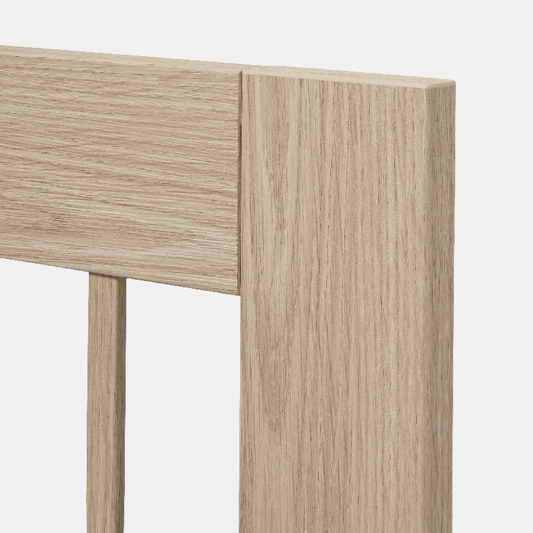 Front usa GOODHOME Alpinia, MDF si sticla, 49.7 x 71.5 x 1.8 cm, maro