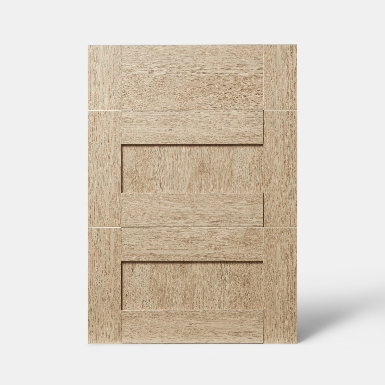 Front usa cu 3 sertare GOODHOME Alpinia, PAL, MDF, 49.7 x 71.5 x 1.8 cm, maro