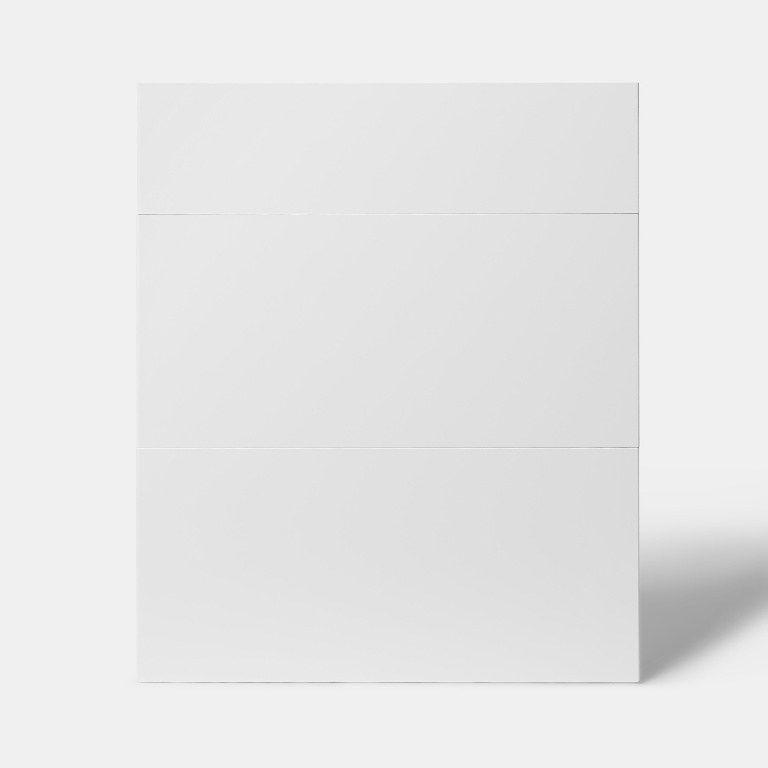 Front usa 3 sertare GOODHOME Stevia, MDF, 59.7 x 71.5 x 1.8 cm, alb