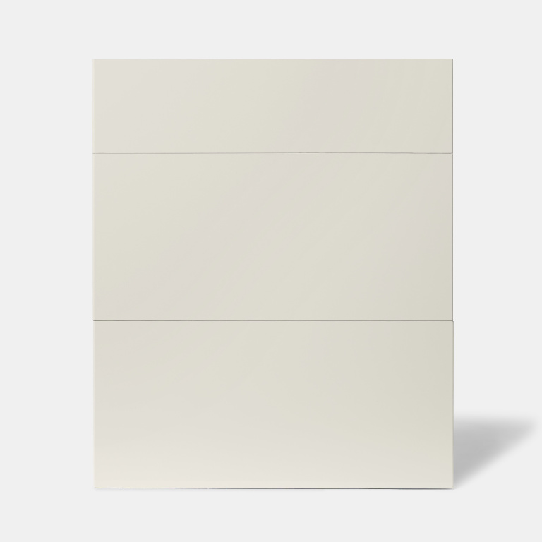 Front usa 3 sertare GOODHOME Stevia, MDF, 59.7 x 71.5 x 1.8 cm, crem