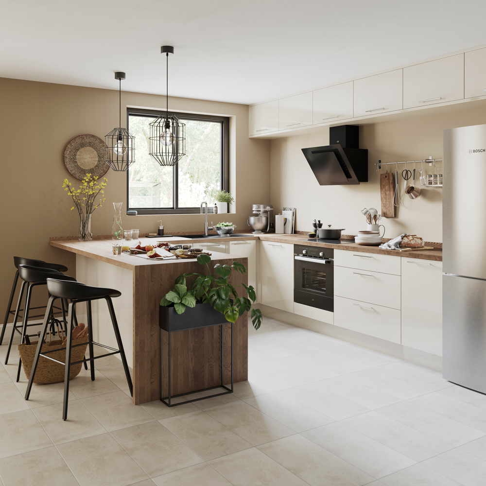 Front usa GOODHOME Stevia, MDF, 50 x 71.5 x 18 cm, crem