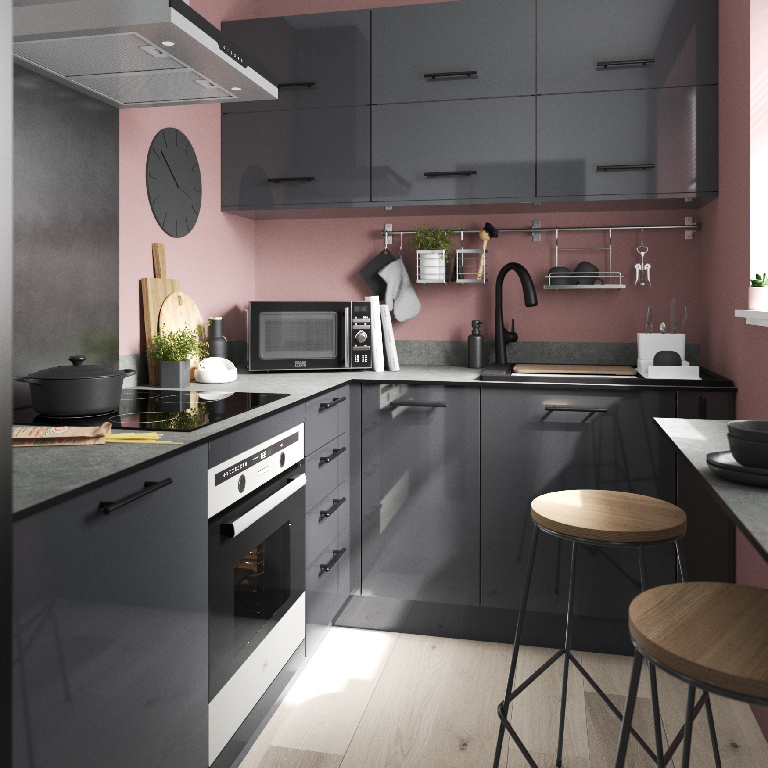 Front usa GOODHOME Stevia 40x71.5 cm antracit lucios