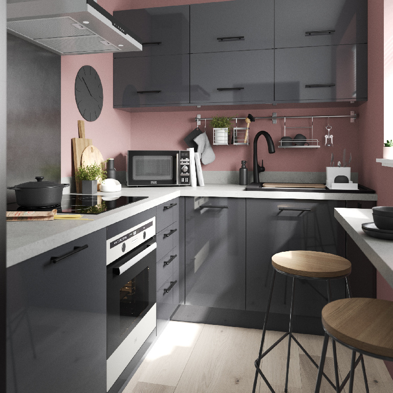 Front usa GOODHOME Stevia 40x71.5 cm antracit lucios