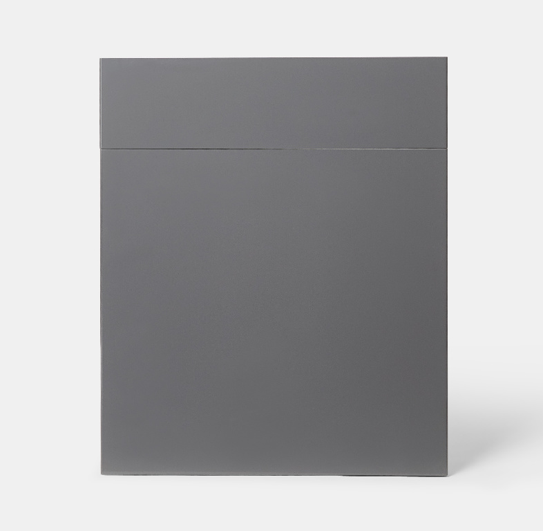 Front usa, sertar GOODHOME Stevia, MDF, 59.7 x 71.5 x 1.8 cm, antracit lucios