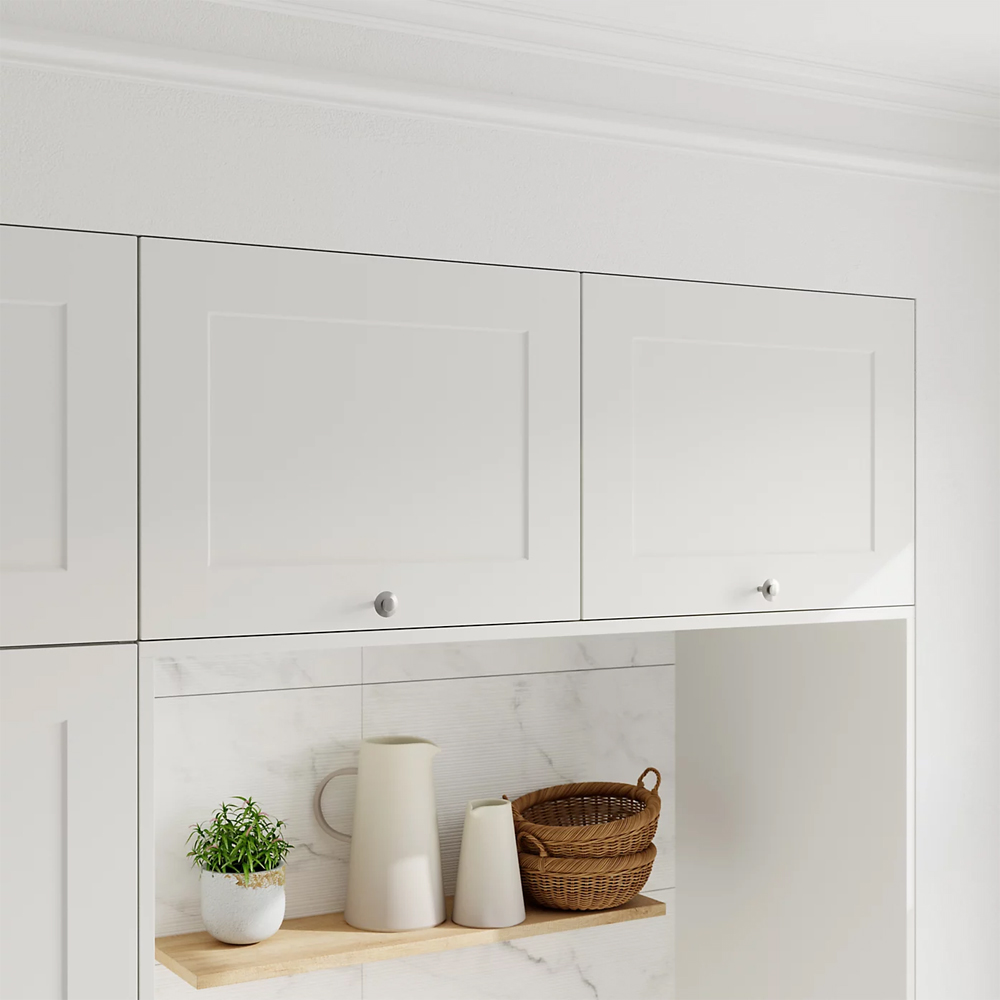 Usa dulap GoodHome Artemisia, 49.7 x 71.5 x 1.8 cm, alb