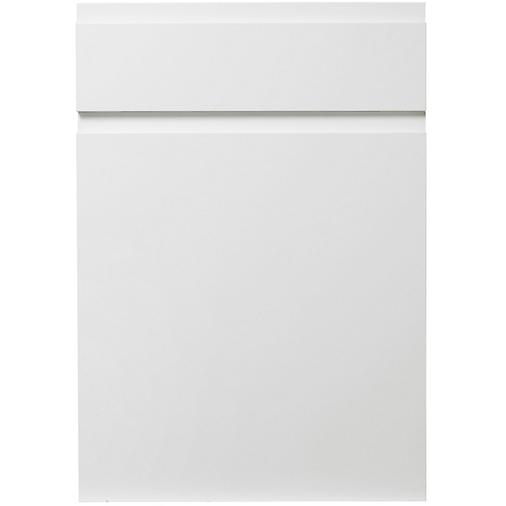 Front usa sertar GOODHOME Garcinia, 49.7 x 71.5 cm, alb lucios