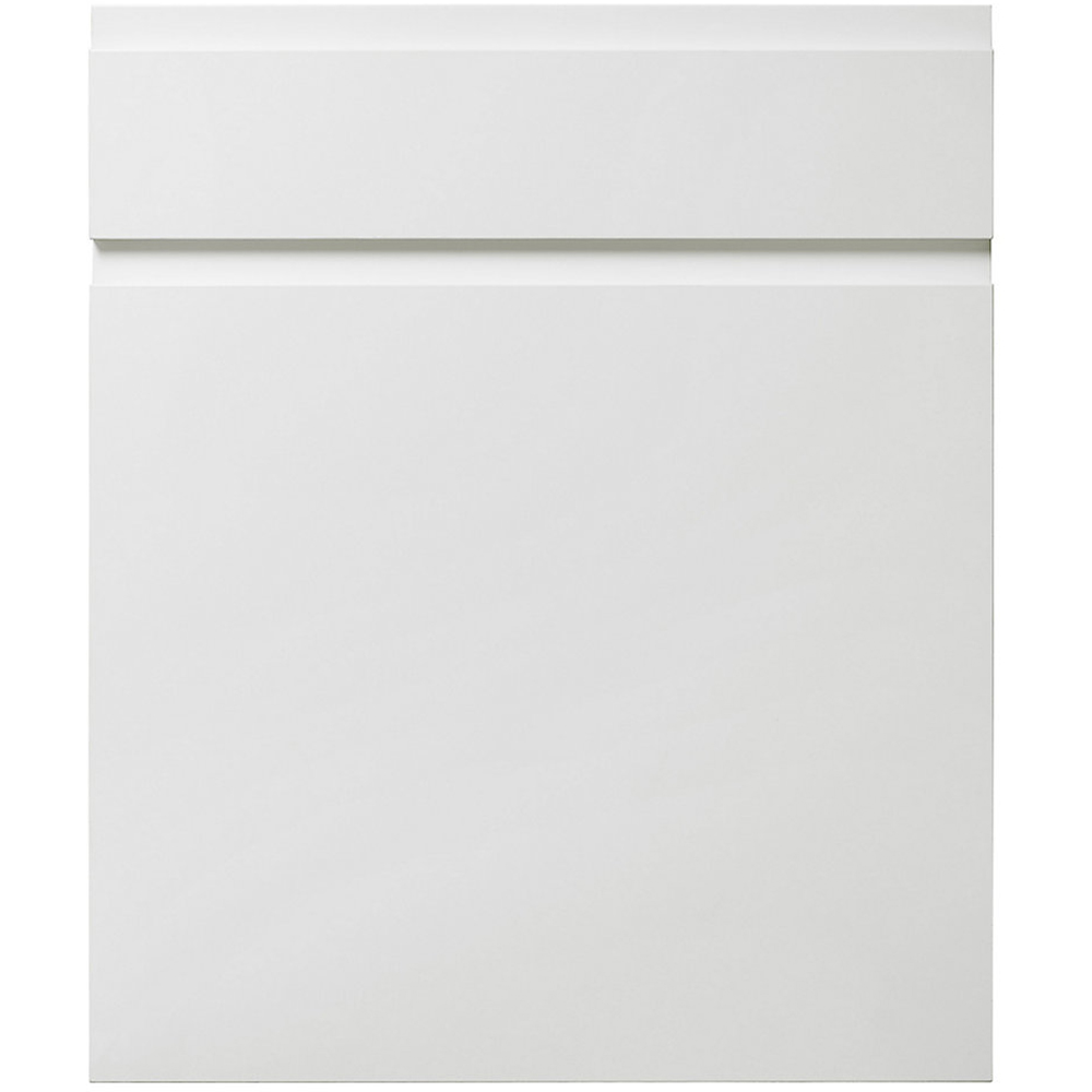 Front usa sertar GOODHOME Garcinia, 59.7 x 71.5 cm, alb lucios
