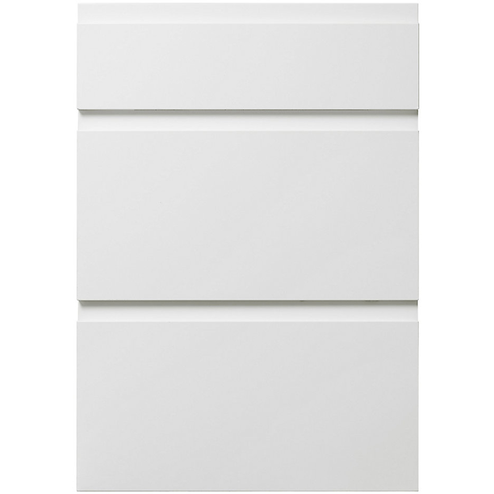 Front usa sertar GOODHOME Garcinia, 49.7 x 71.5 cm, alb lucios