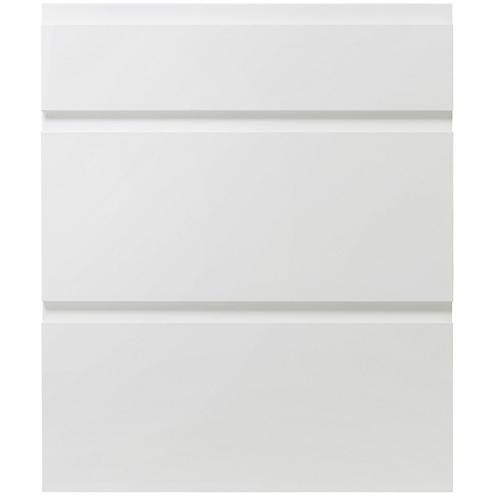 Front usa sertar GOODHOME Garcinia, 59.7 x 71.5 cm, alb lucios