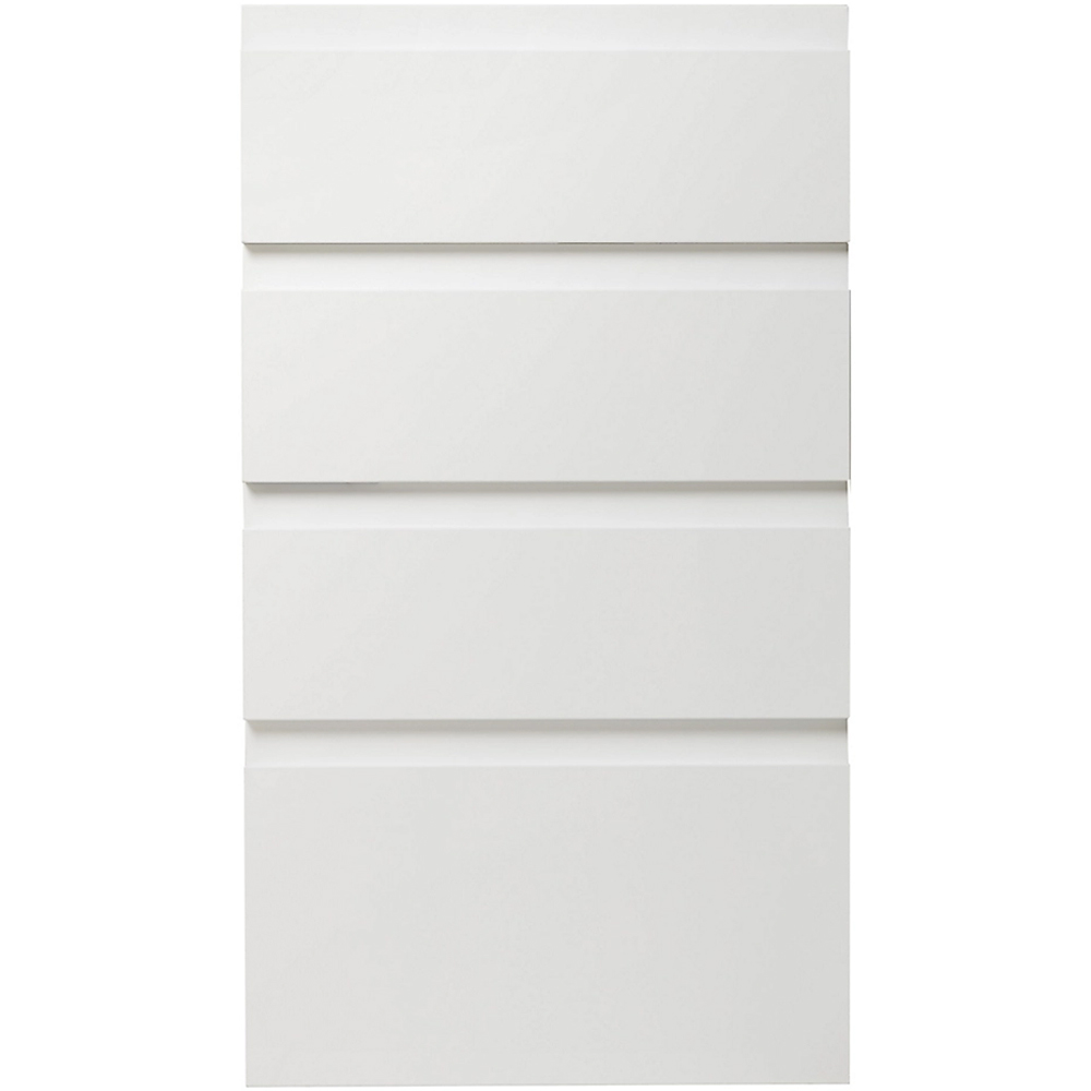 Front usa sertar GOODHOME Garcinia, 39.7 x 71.5 cm, alb lucios