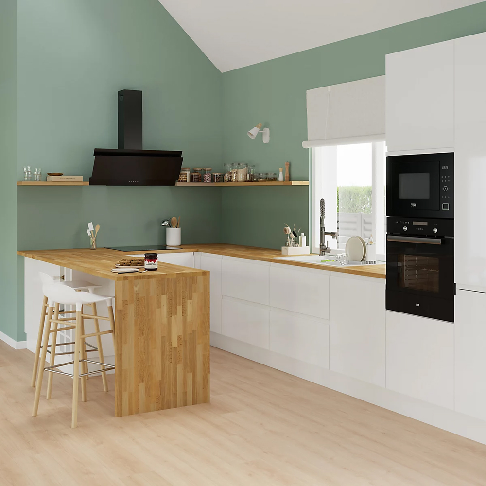Front usa sertar GOODHOME Garcinia, 59.7 x 45.3 cm, alb lucios