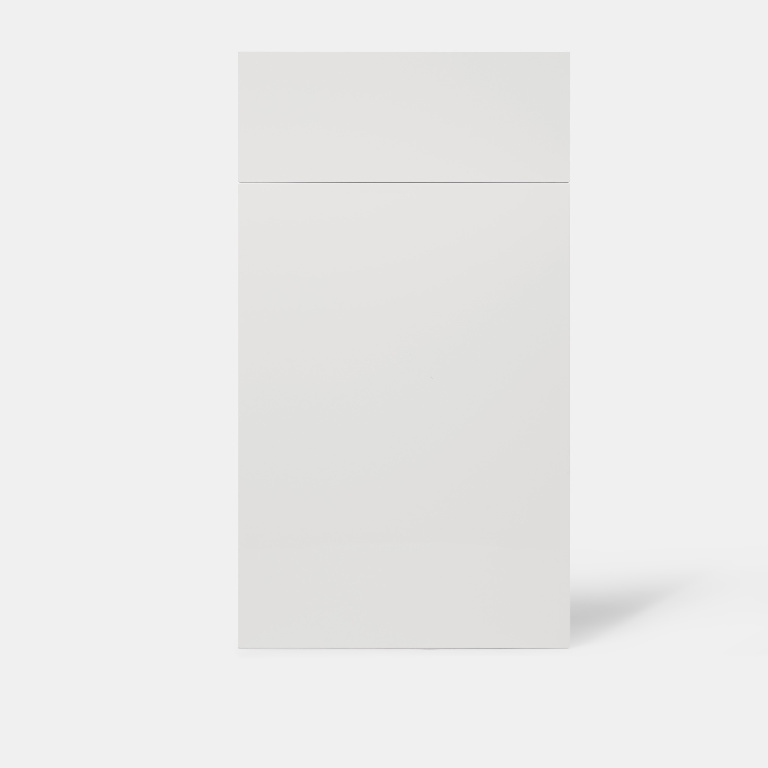Front usa cu sertare GOODHOME Alisma, MDF, 40 x 71.5 x 1.8 cm, alb lucios