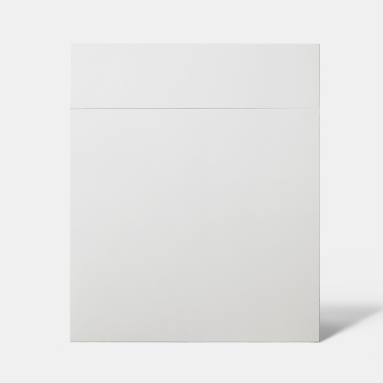Front usa GOODHOME Alisma, MDF, 59.7 x 71.5 x 1.8 cm, alb
