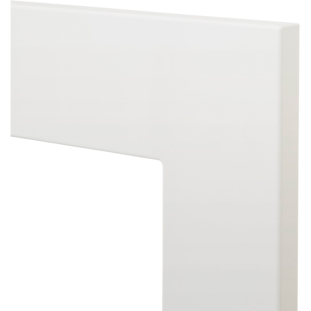 Front usa sticla GOODHOME Alisma, MDF, 30 x 71.5 x 1.8 cm, alb lucios 