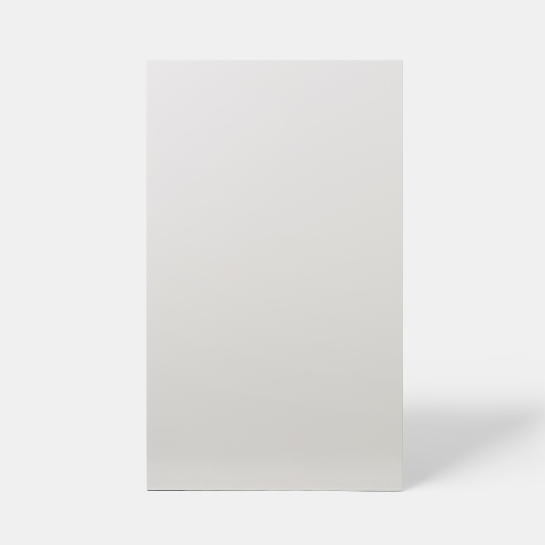 Front usa GOODHOME Alisma, MDF, 60 x 100 x 1.8 cm, alb lucios