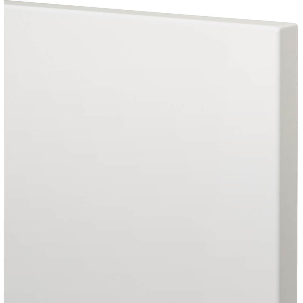 Front usa GOODHOME Alisma, MDF, 60 x 100 x 1.8 cm, alb lucios