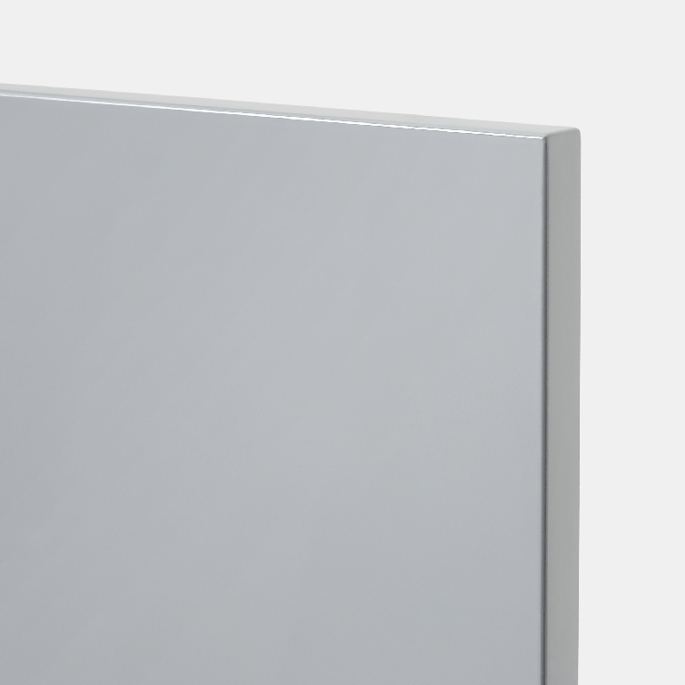 Front usa cu sertare GOODHOME Artemisia, MDF, 49.7 x 71.5 x 1.8 cm, gri lucios