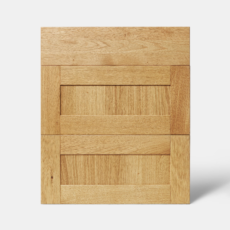 Fronturi usa 3 sertare GOODHOME Verbena, lemn masiv, 59.7 x 71.5 x 1.8 cm, stejar