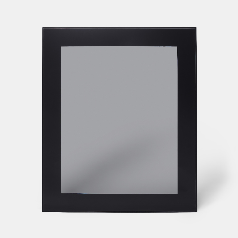 Front usa GOODHOME Winterana, sticla, 59.7 x 71.5 x 2 cm, negru