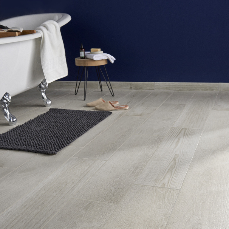 Gresie Interior, Alb, Portelanata, 20 x 80 cm, tip parchet, suprafata 1,28 mp  Colours Colours