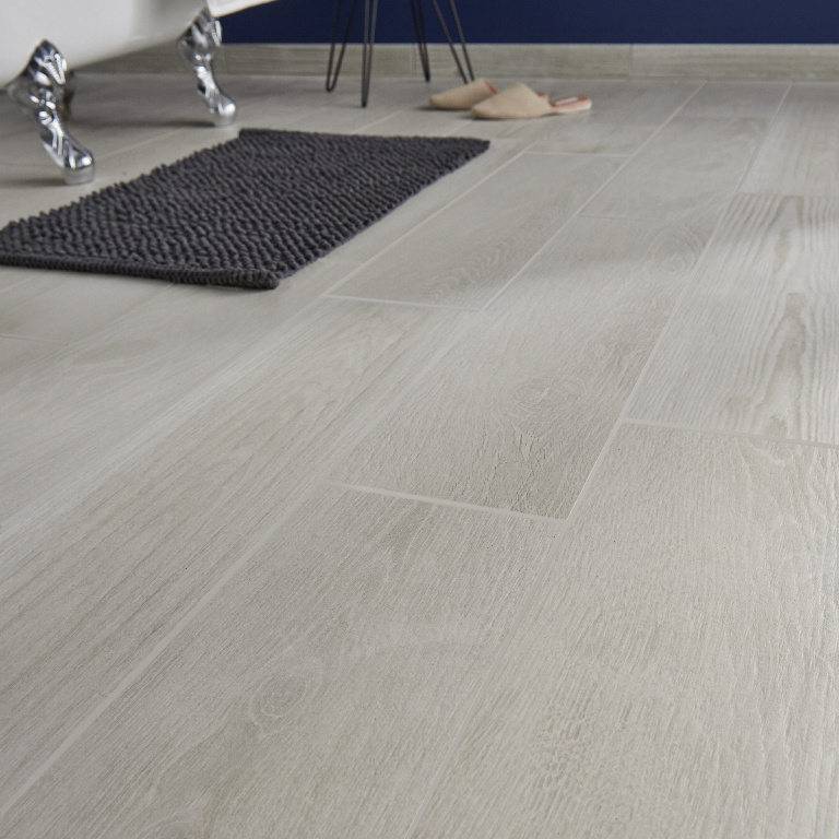 Gresie Interior, Alb, Portelanata, 20 x 80 cm, tip parchet, suprafata 1,28 mp  Colours Colours