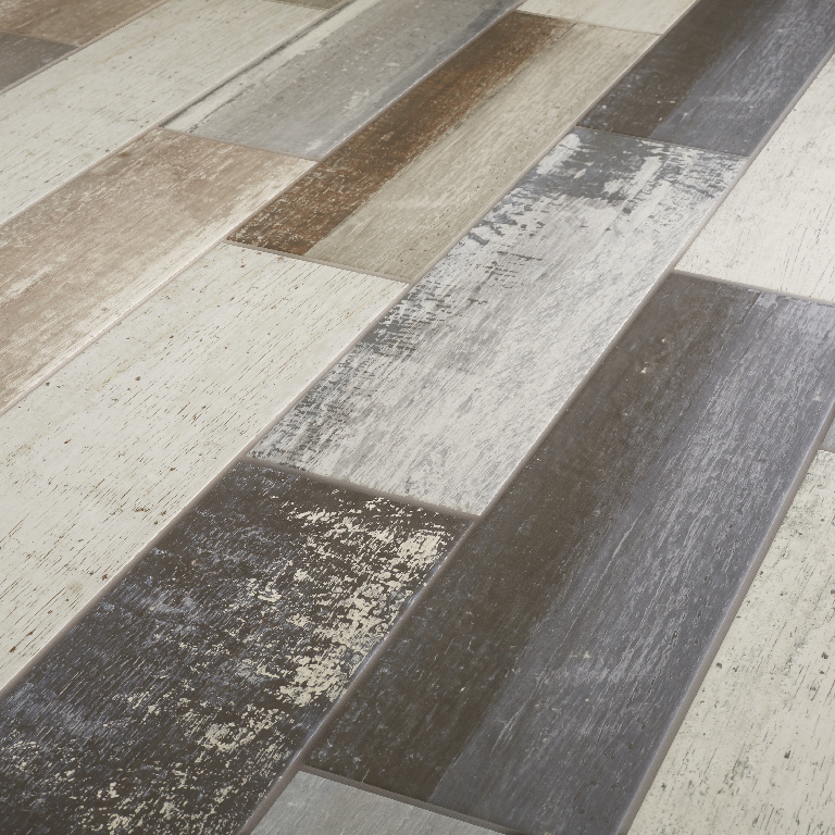 Gresie Interior, Gri, Portelanata, 15 x 60 cm, tip parchet, suprafata 0,99 mp Colours Colours