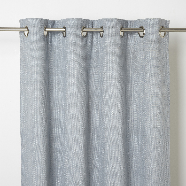 Draperie GOODHOME Tiga, poliester, 140 x 260 cm, gri-albastru