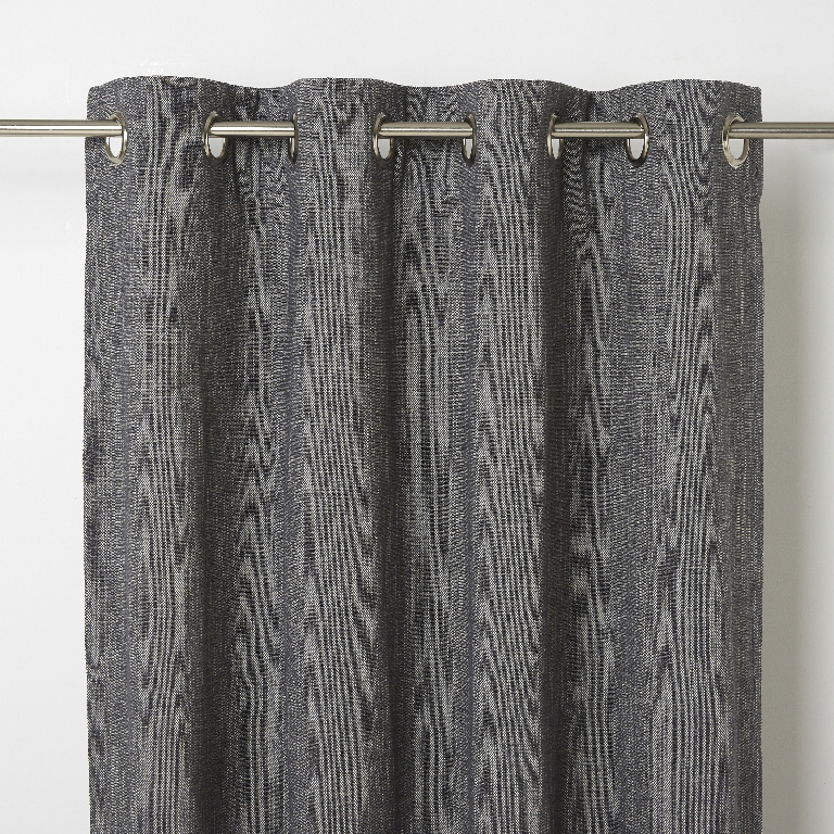 Draperie Tiga, negru, 140 x 260 cm  GoodHome