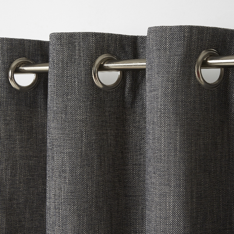 Draperie Tiga, negru, 140 x 260 cm  GoodHome
