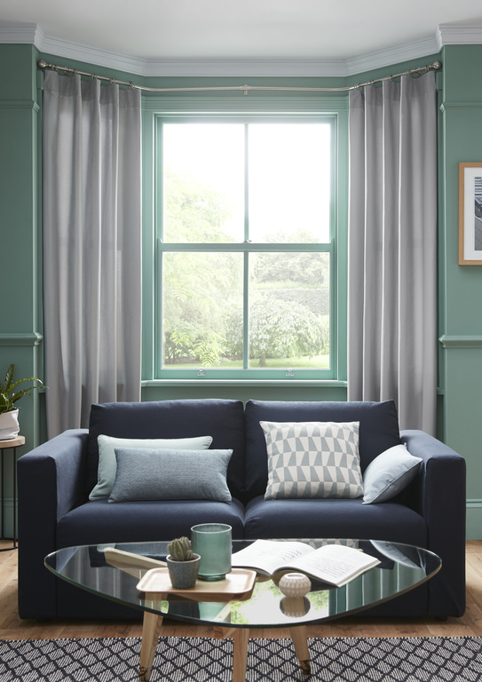 Draperie Klama, gri, 140 x 260 cm GoodHome
