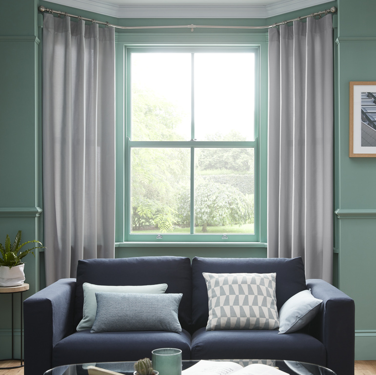 Draperie Klama, gri, 140 x 260 cm GoodHome