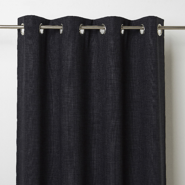 Draperie Novan, negru, 140 x 260 cm  GoodHome