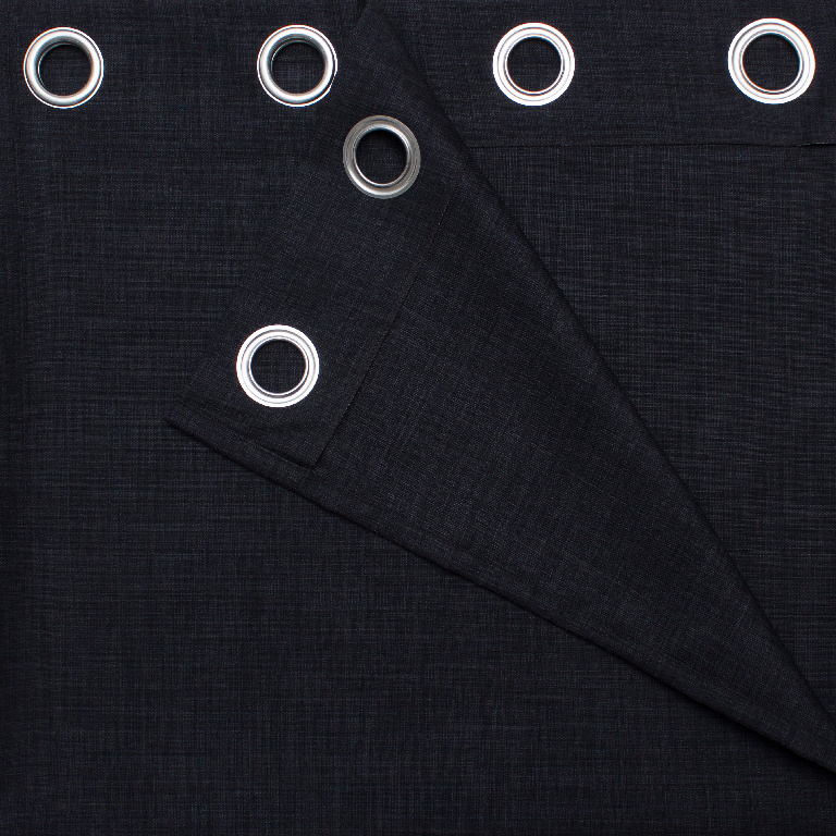 Draperie Novan, negru, 140 x 260 cm  GoodHome