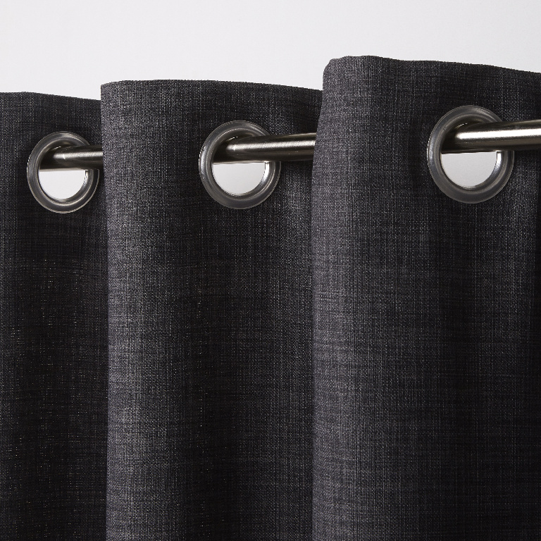 Draperie Novan, gri inchis, 140 x 260 cm  GoodHome