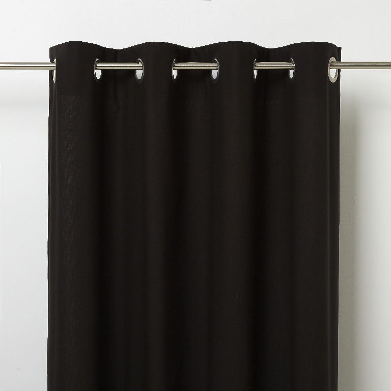Perdea Hiva, negru, 2.6 x 1.4 m  GoodHome