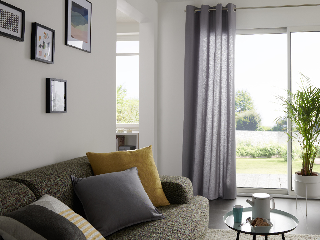 Perdea Hiva, gri, 2.6 x 1.4 m  GoodHome
