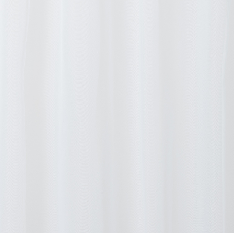 Perdea voal, poliester, 140 x 260 cm, alb
